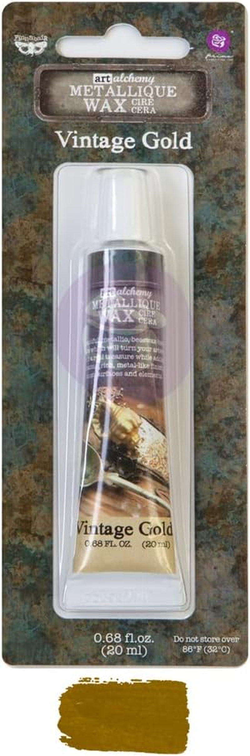 Prima Marketing Art Alchemy, 0.68 Fl Oz (Pack of 1), Metallique Wax-Vintage Gold .68Oz (20Ml)