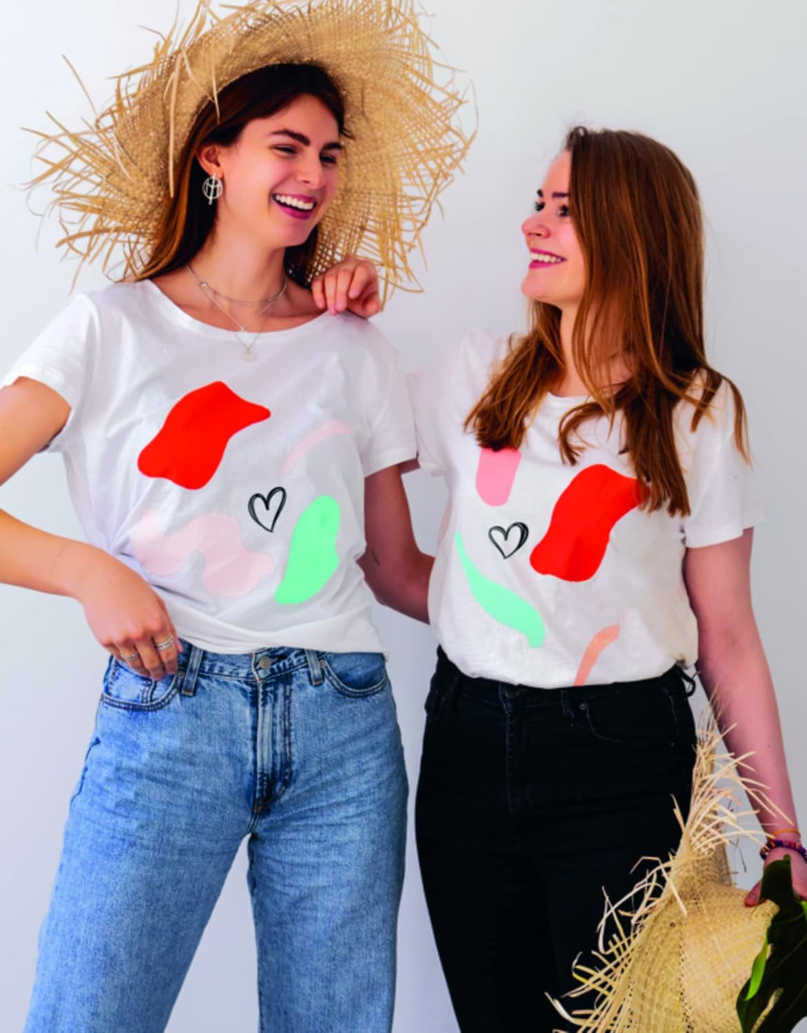 Fabric Screen Printing Ink - Set of 5 Colors Water-Based Screen & Block Printing Ink - Primary Yellow, Magenta, Cyan, Buff Titanium Light, and Carbon Black Screen Print Ink - Large 100Ml Tubes