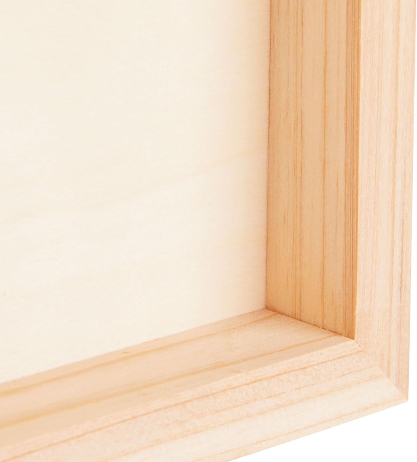 6 Pack Unfinished Wood Canvas Boards for Painting, 6X6 Square Wooden Panels for Crafts