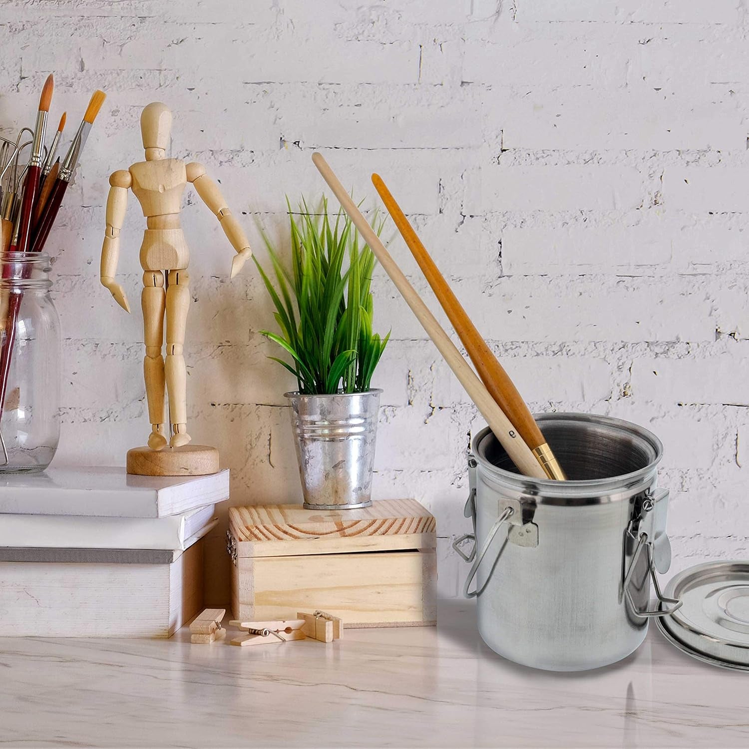 Stainless Steel Leak-Proof Deluxe Brush Washer