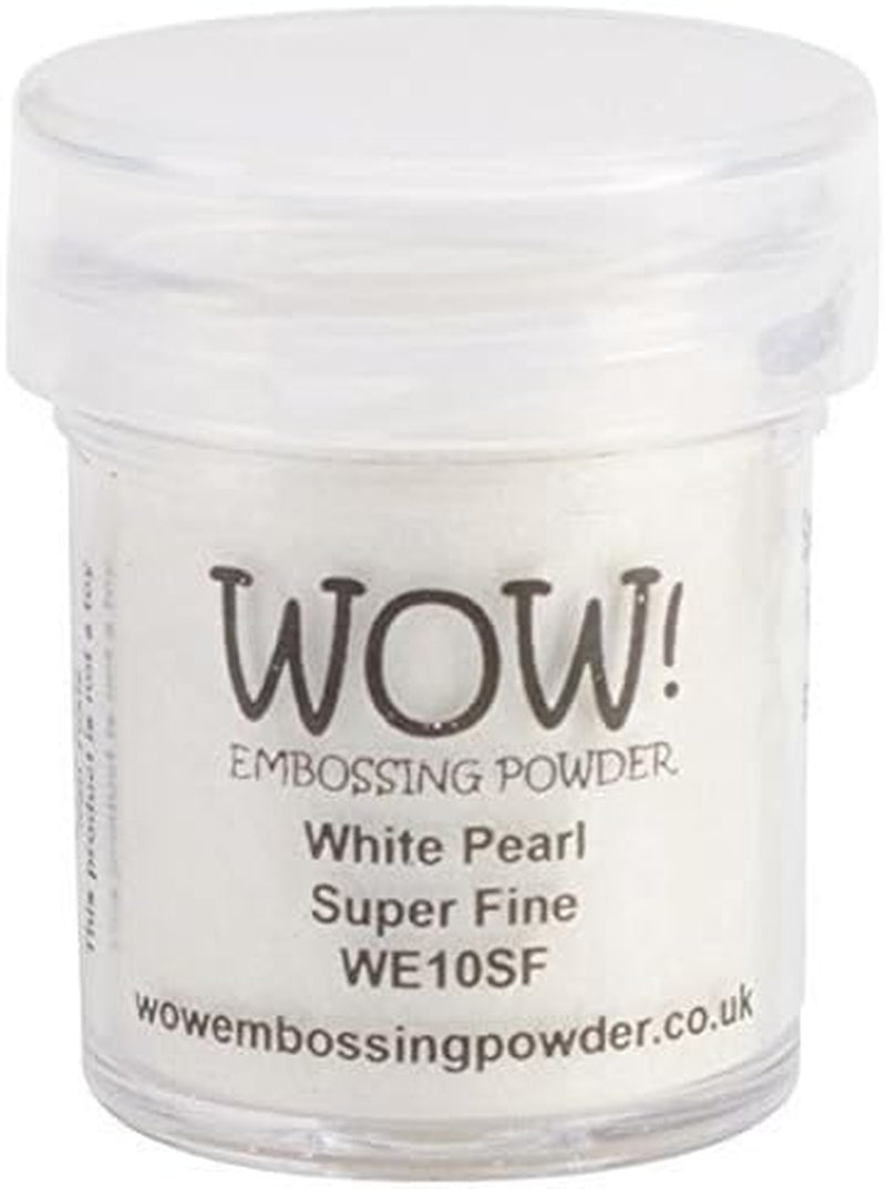 ! Embossing Powder Black and White Bundle: Primary Ebony, Opaque Bright White, White Pearl, Clear Gloss, 15ML