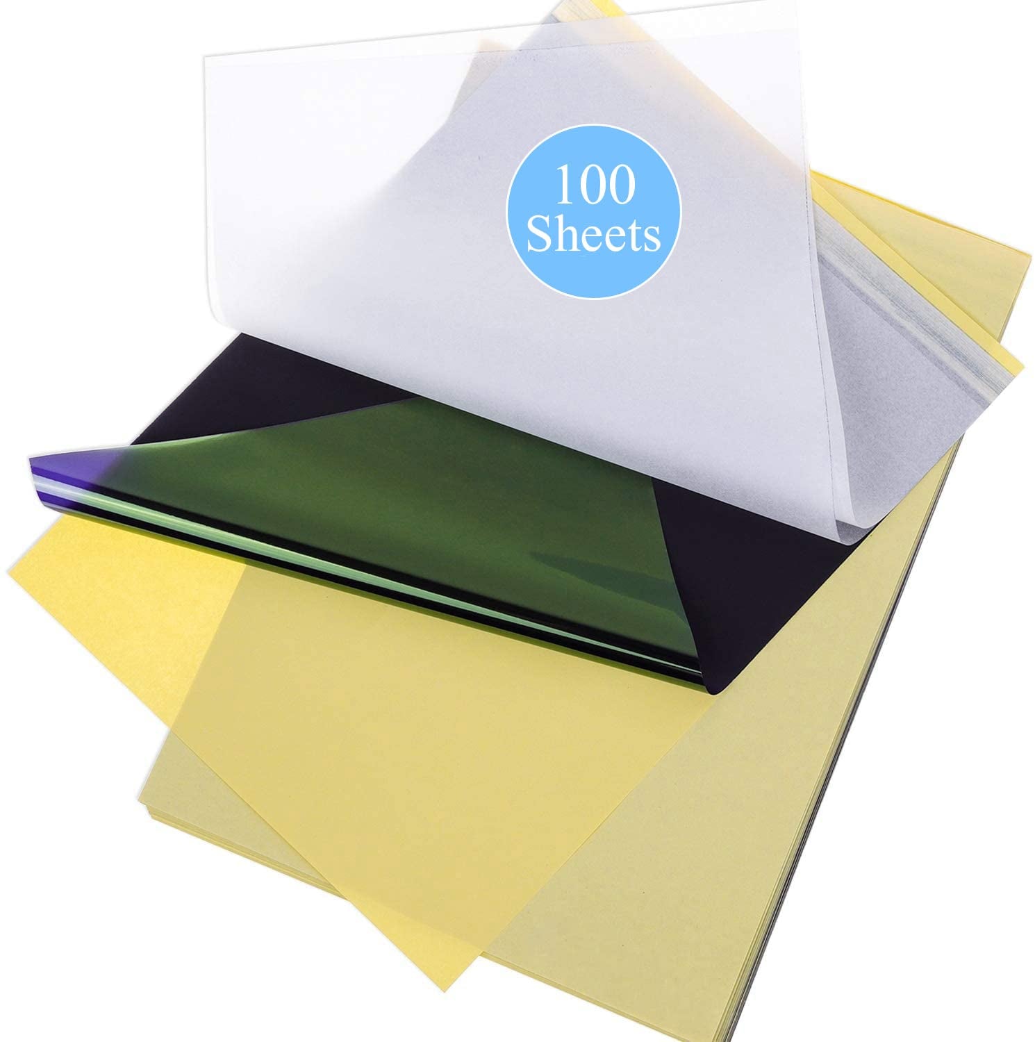 Tattoo Transfer Paper - 40 PCS Tattoo Stencil Paper, 4 Layers 8.5" X 11" A4 Size Tattoo Thermal Stencil Paper for Tattoo Transfer Kit Tattoo Supplies