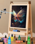 Airbrush Paint Set - 30 Colors Ready to Spray Airbrush Kit with 2 Cleaning Brush, Water Based Acrylic Air Brush Paint for Metal, Plastic Models, Artists - 0.7Fl Oz