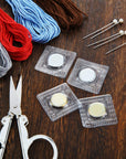 25 Pairs Hidden Sew Magnetic Snap Invisible Hidden Sew in PVC Hidden Purse Closure for Fastener Handbag Cloth Clasp DIY Craft Sewing Tools