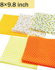 56 Pieces 9.8"X 9.8" (25Cm X 25Cm) Squares Cotton 100% Floral Printed Sewing Supplies Fabric for Quilting Patchwork, DIY Craft, Scrapbooking Cloth