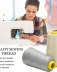 6 Rolls 3000 Yard Each Serger Thread Cones Spool Thread for Sewing Sewing Machine Thread Polyester Thread for Serger Overlock Quilting Sewing Machine