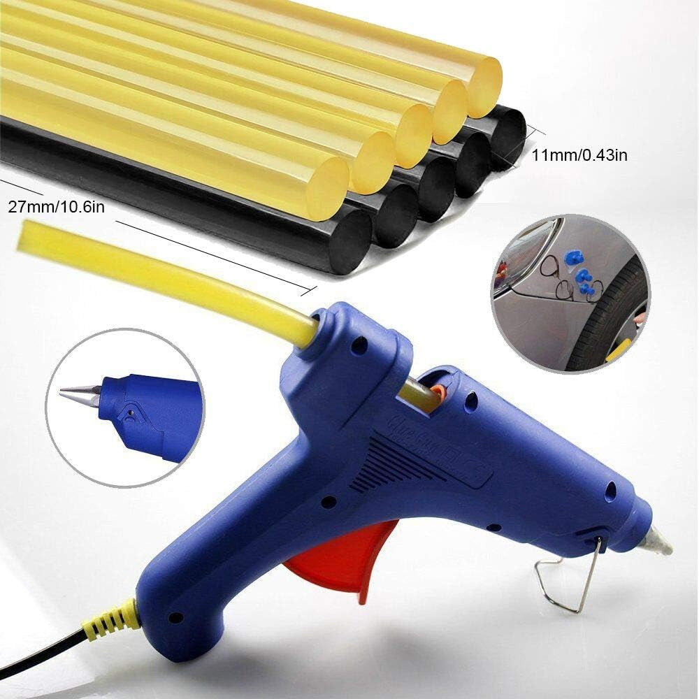 Glue Gun - 100W Hot Glue Gun with 10Pcs High Adhesion Hot Glue Sticks for Car Dent Repair, Home Improvement, Quick Daily Repair and DIY Small Craft Projects