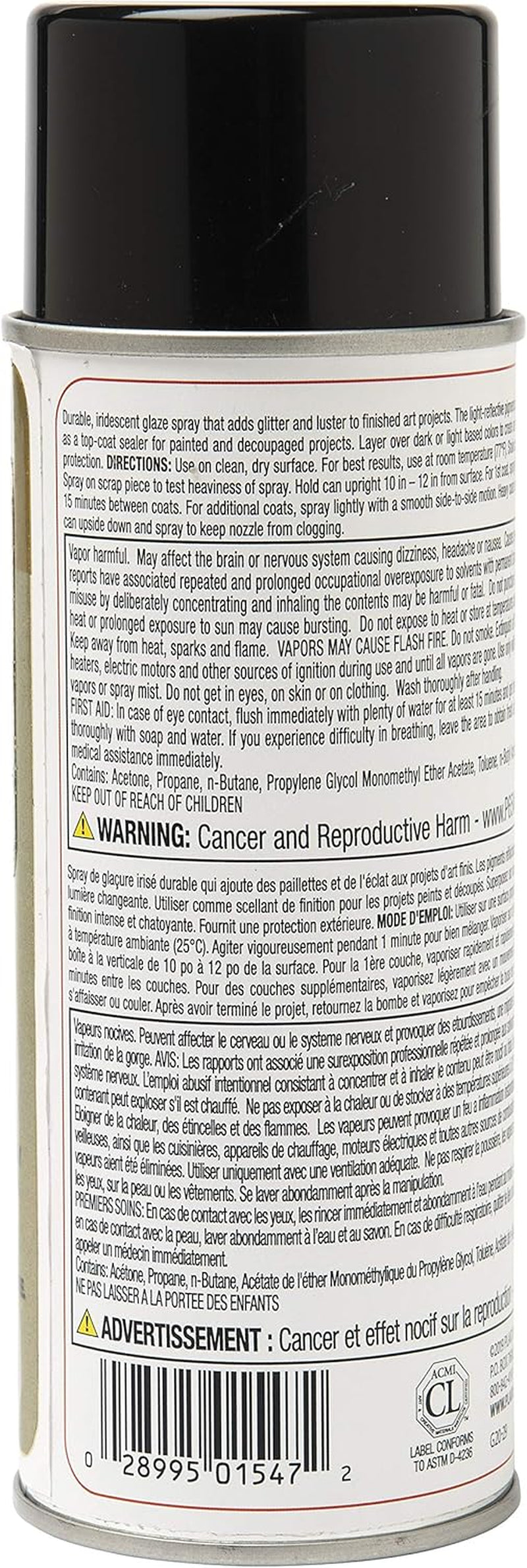 Iridescent Acrylic Spray Sealer, 8 Oz, Green Gold