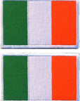 2 Pack Ireland Flag Tactical Patch | Full Embroidered Color | Hook and Loop Fastener Irish Applique Emblem | Used for Caps,Jacket,Backpacks,Vest,Harness,Coat,Work Uniform, Team Clothes