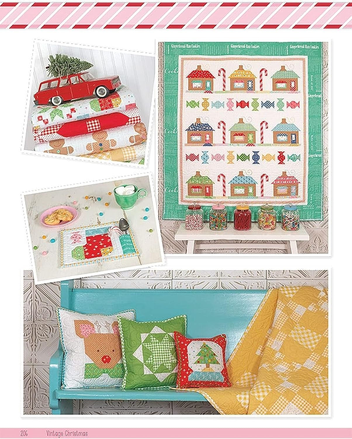Vintage Christ Mas Quilt Book by Lori Holt of Bee in My Bonnet, 11 X 9 X 1
