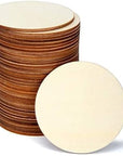 36 Pcs 3 Inch Unfinished Wood Circles for Crafts, Wood Rounds for Crafts, round Wood Discs for Crafts, Painting, Writing, DIY Supplies, Engraving and Carving, Home Decorations
