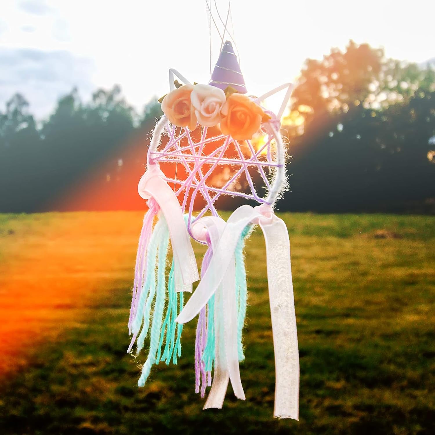 20 Pieces Metal Dream Catcher Rings Circle Heart Moon Shaped Catcher Rings Macrame Hoop Rings for DIY Crafts Wedding Wreath Wall Hanging Decor