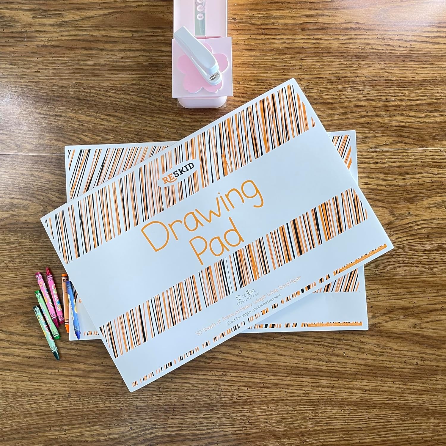 Drawing Paper Pad (12 X 18 Inches) - 50 Sheets, 2-Pack Coloring Art Pads for Kids, Sketch Kids (12X18) (12X18Drawpad)