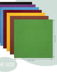 50Pcs 9.84" X 9.84" (25Cm X 25Cm) Cotton Fabric Bundle Precut Squares Fat Quarter for Patchwork Sewing DIY Craft Quilting Fabric (Bright Solid Colors)