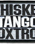Whiskey Tango Foxtrot Military Emblem Badge Patch Hook & Loop Tactical Patch - 3.15"X2"