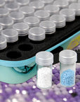 70 Slots Diamond Painting Storage Container, Diamond Painting Accessory Kit with Tools, Shockproof Storage Box for Diamond Art Craft Jewelry Bead Rhinestone Organizer.