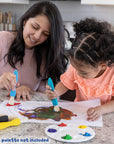 Triangle Grip Paint Brushes - Set of 6 - 1 Size - 18M+ - Easy to Grip Paint Brushes for 2, 3 and 4 Year Olds - Encourage Writing Grip