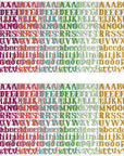 14 Sheets Letter Sticker- Colorful Alphabet Sticker Self Adhesive Vinyl Letter Stickers for DIY Scrapbooking Gifts Box Card Craft