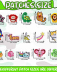 Iron on Patches for Clothing: 100Pcs Random Assorted Styles Funny Patch Repair Embroidered Appliques for Clothes Sew On/Iron on Jackets Backpacks Hat Dress Fabric for DIY Accessories