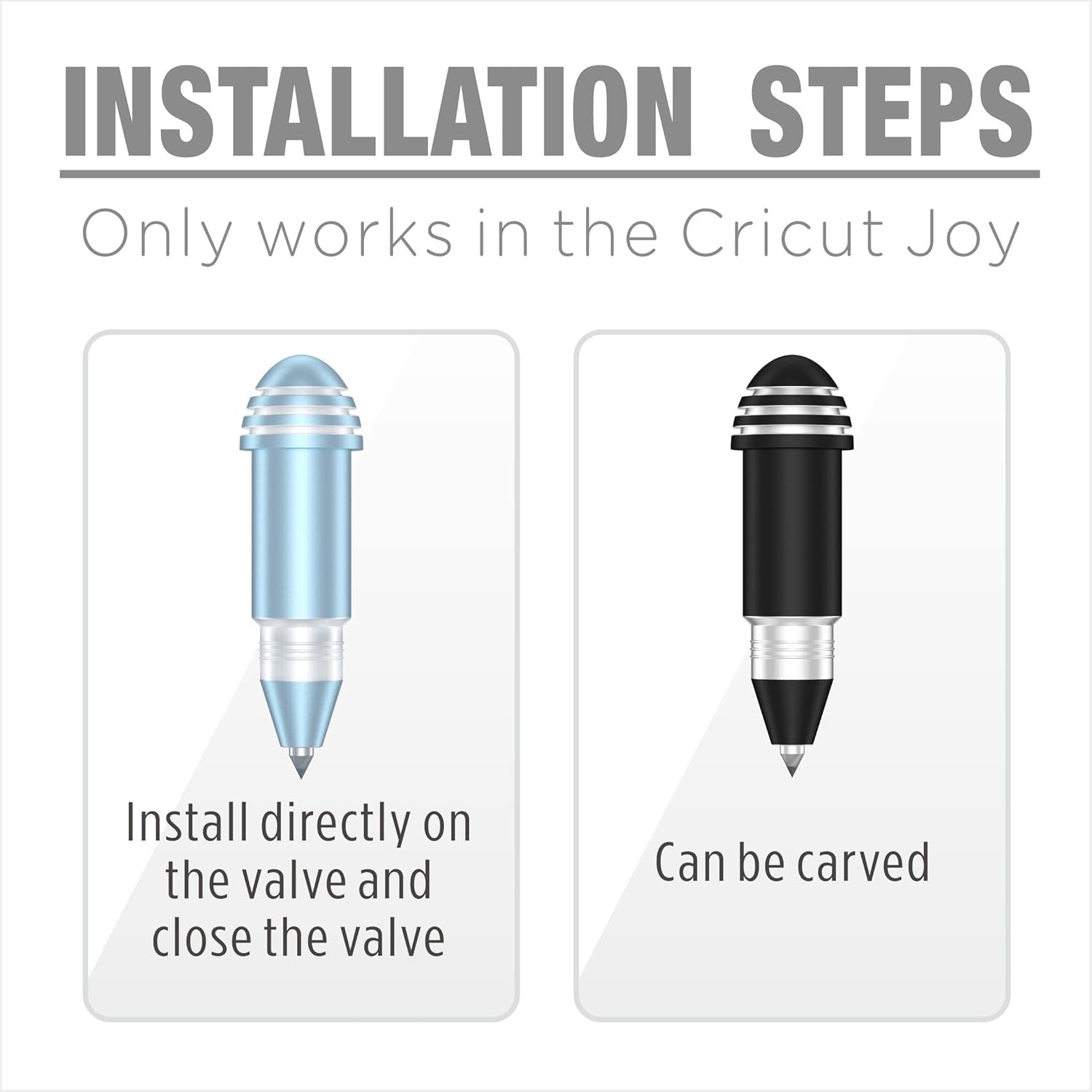 Engraving Tip Tool for Cricut Joy, with 2 Color & 7 Lovely Blank Tags, Shape of Dog Bone, Heart, Circle, Star, Fish, Oval, Rectangle