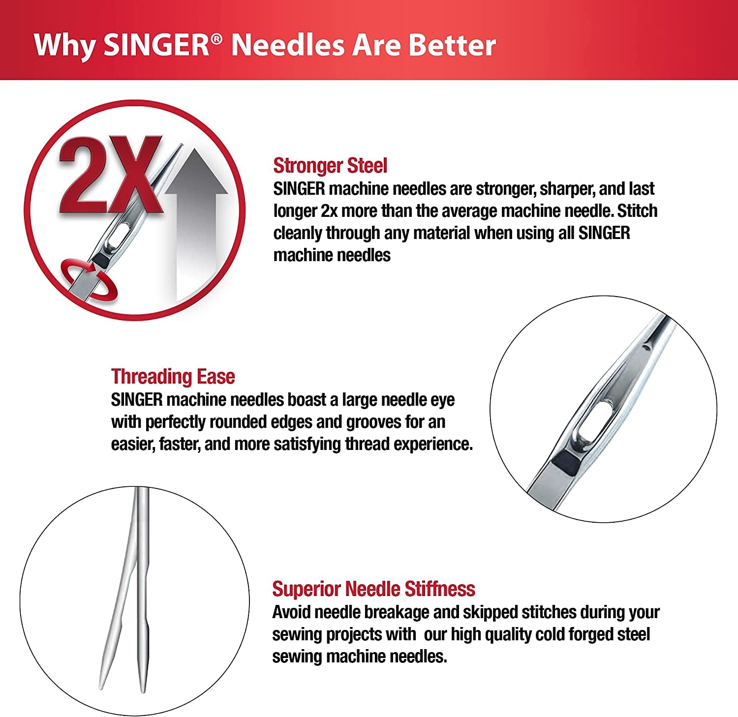 Universal Twin Stretch Sewing Machine Needle