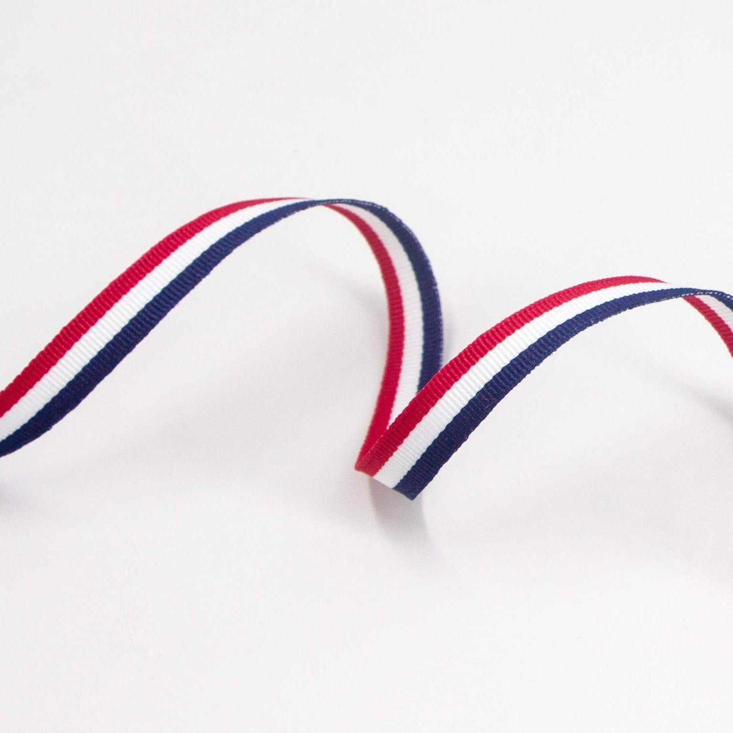 Red/White/Blue Striped Grosgrain Ribbon,3/8-Inch X10-Yard,Use for Gift Wrapping,Party Decoration,All Crafting and Sewing