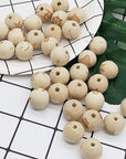 500Pcs 20Mm Wood Beads Natural Unfinished round Wooden Loose Beads Wood Spacer Beads for Craft Making Decorations and DIY Crafts