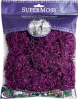 Super Moss 7 59834 8 26961 Spanish Moss Preserved, 120 In3 Bag (Appx. 4Oz), Violet