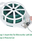 Floral Wire, 328 Feet 22 Gauge Soft Craft Wire for Wreaths, Green Florist Wire with Built-In Cutter for Flower Arrangements, Wreath Making, Christmas Ornaments, Gardening, Crafts