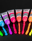Fluoro Acrylic Paint Set, 8 X 1.02Oz (36Ml) Tubes, 8 Colors, Suitable for Most Surfaces Including Canvas, Card, Paper and Wood
