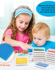 Finger Ink Pads for Kids Washable Craft Ink Stamp Pads, 16 Color DIY for Rubber Stamps, Paper, Scrapbooking, Wood Fabric, Best Gift for Kids
