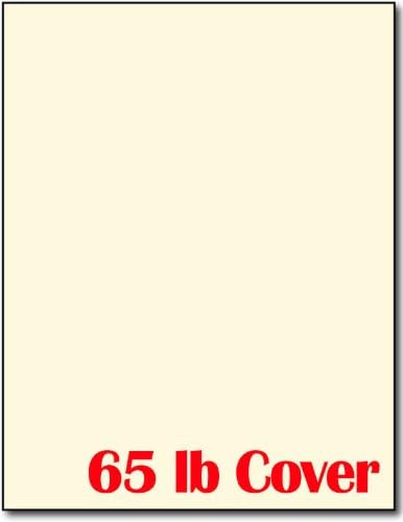 65 Lb Cream Cardstock - 250 Sheets