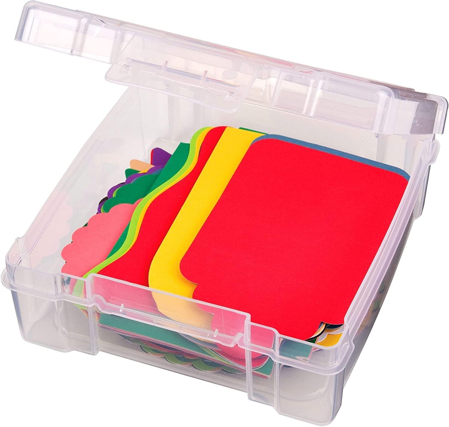 6953AB Clearview 6" X 6" Box Art &amp; Craft Organizer, [1] Plastic Storage Case, Clear