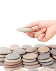 [About 98 PCS - 103 PCS](18.1 Pounds) Painting Rocks,2.23"-3.68" River Rocks,Flat Stones