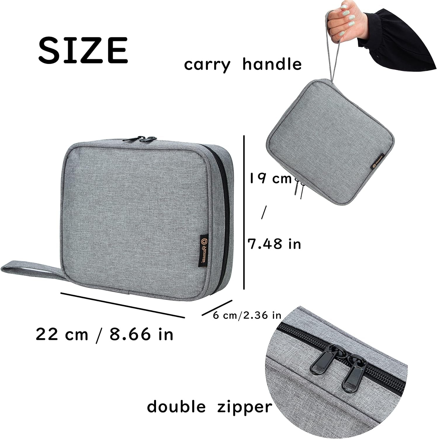 Portable Travel Brooch Pin Carrying Case for Enamel Pin, Lapel Pin, Pins Storage Organizer Case, Pin Collections Display Bag with 10 Pages, Hold up to 160 Pins.