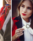 10PCS Metal Tshirt Clips and Rings Scarf Ring Clip Shirt Clip T-Shirt Tie Ring Clips Clothing Ring Wrap Holders Scarves Clasp Clothes Corner Knotted Button for Women (Colorful)