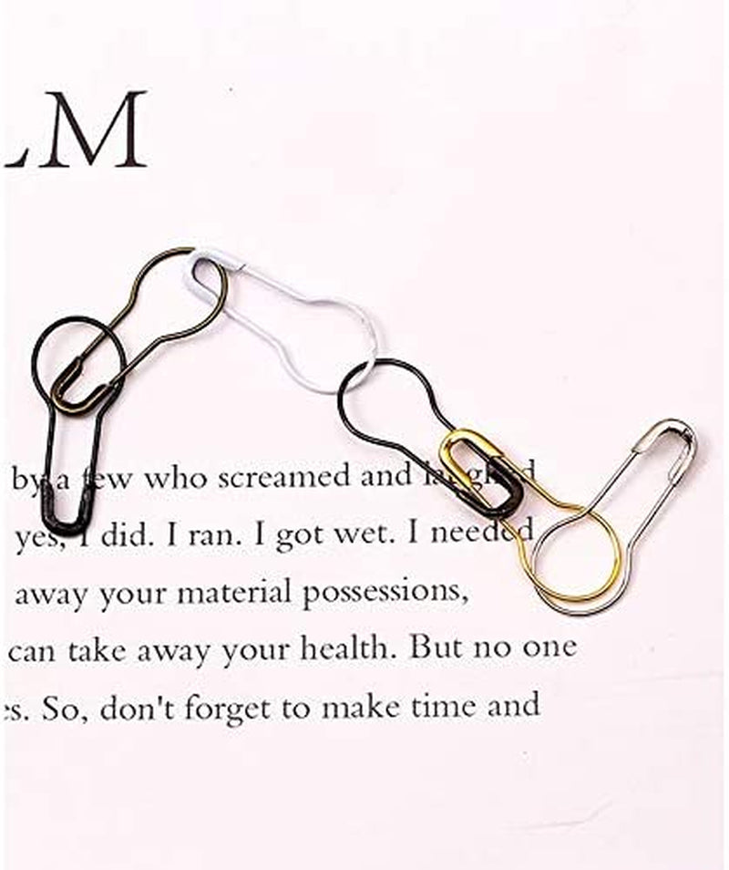 1000Pcs Metal Black Safety Pins/Gourd Pin/Bulb Pin for Clothing Crafting and Diy,Black