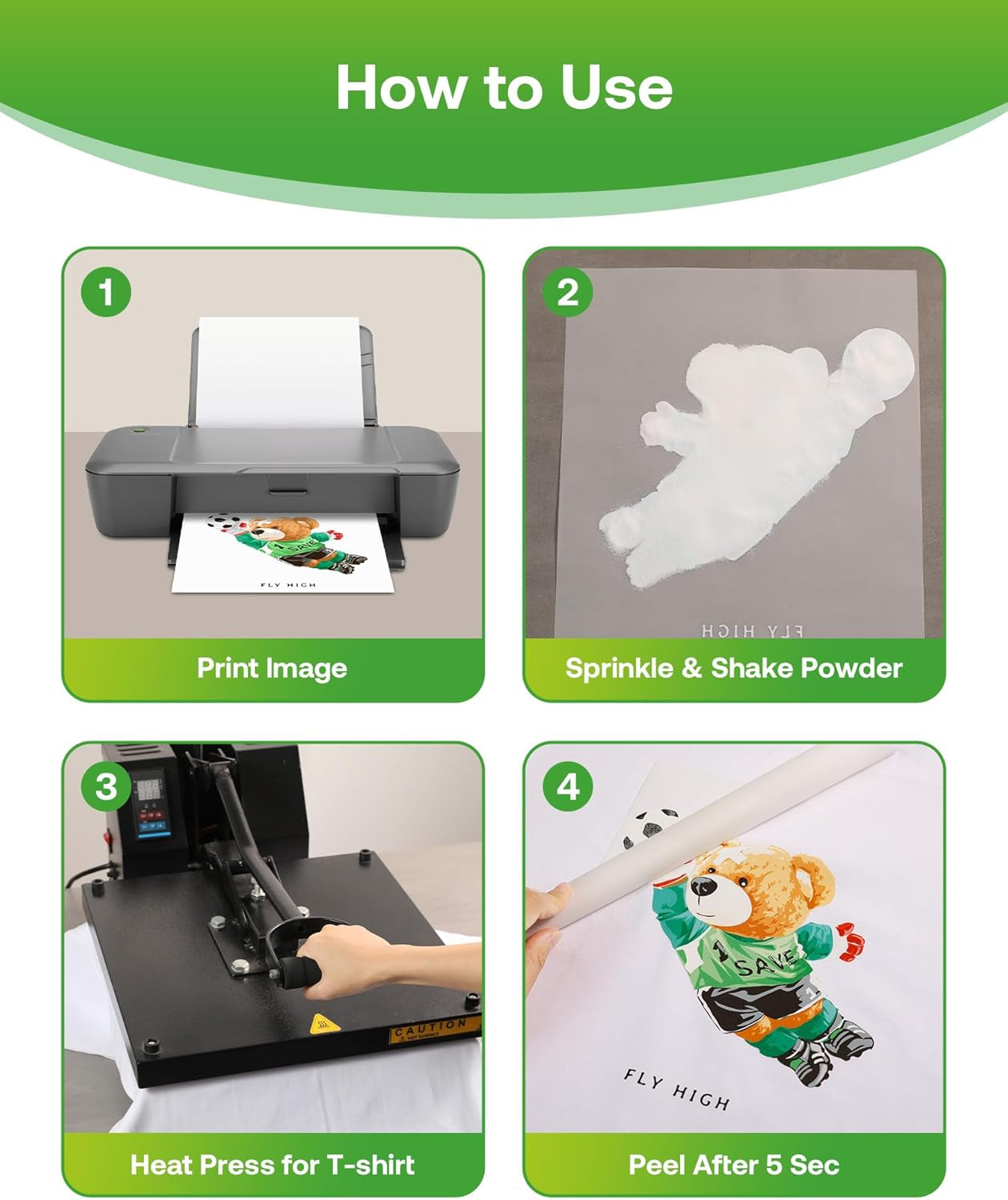 DTF Powder White Digital Transfer Hot Melt Adhesive-  700G DTF Pretreat Transfer Powder for All Fabric, DTF Hot Melt Adhesive Powder for All DTF and DTG Printers, 700G - 24.7Oz