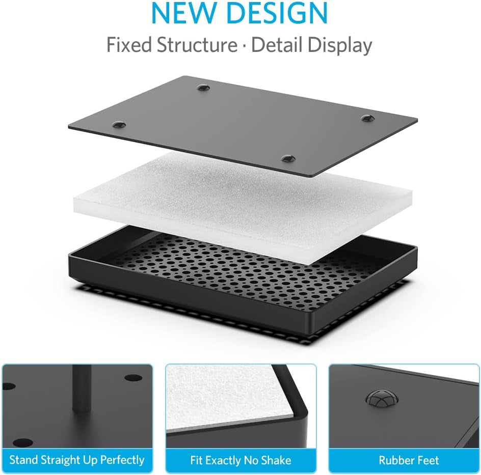 Model Painting Stand Base (19 X 14 Holes) and 25PCS Alligator Clip Sticks Set (With Sturdy Rubber Tips) Modeling Tools for Airbrush Spray, for Gundam Model Parts Holder (7.87 X 5.9Inch)