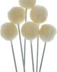 50 Pieces Wool Daubers Ball Brush Leather Dye Dauber Dyeing Applicator with Metal Handle for DIY Crafts Projects