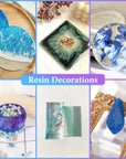 Resin Molds Kit 12PCS, Epoxy Resin Silicone Molds, Resin Mold Including Cube, Pen Container, Pyramid, Ashtray, Tray, Love, Round, Square, Ball, Flowerpot, Cuboid, Crystal