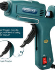 Hot Glue Gun Kit Glue Gun -  Craft Glue Gun Full Size(Not Mini) Glue Guns Heavy Duty Hot Glue Gun with 12Pcs Glue Sticks(0.43'' X 8") 100W for DIY Art