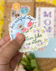 Heartfelt Mother'S Day Stickers (22 Pieces) - Floral Themed, Funny, Waterproof | Mom Stickers for Crafts, Scrapbooks, Water Bottles