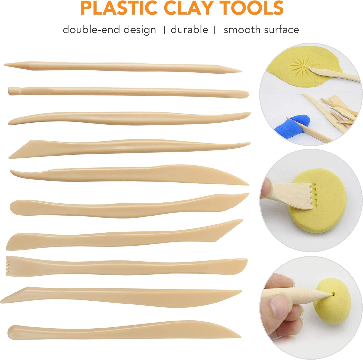 Polymer Clay Tools, 30PC Modeling Clay Tools, Ceramics Clay Sculpting Kit, Air Dry Clay Tool Set, Baking, Carving, Drawing, Dotting, Molding, Painting