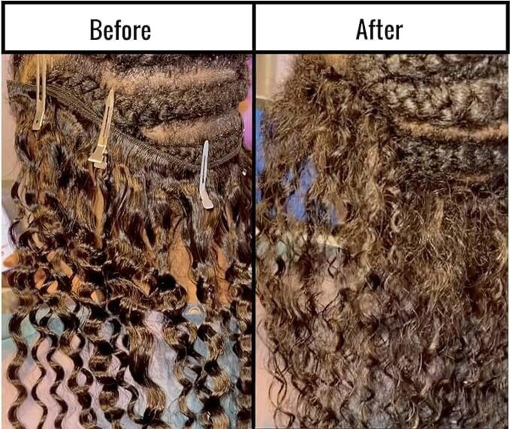 Illusion Crochet Needle Hook for Hair Extensions, Crochet Braids, Interlocking Locs, and Human Hair Bundles (Straight)