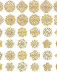 36 Pieces Clear Rhinestone Brooches for Crafts Crystal Flower Brooch Pins with Rhinestones Sliver Bulk Brooches Jewelry for Woman Flower Lapel Badge Pins DIY Wedding Bouquet Broaches Kit