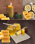 24 Yellow Beeswax Blocks, Bees Wax Making, DIY Projects, Candle Making,1 Oz Each