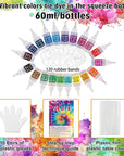 20 Colors Tie Dye Kit, Tie Dye Shirt DIY Fabric Dye for Women, Kids, Men, with Rubber Bands, Great for Family Friends Group Party Supplies