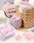 Knit Blocking Pins Kit,20Pcs Knit Blocking Combs,100 T-Pins for Blocking Knitting,Crochet, Lace or Needlework Projects,Knitting Block Tool for Blocking Mats