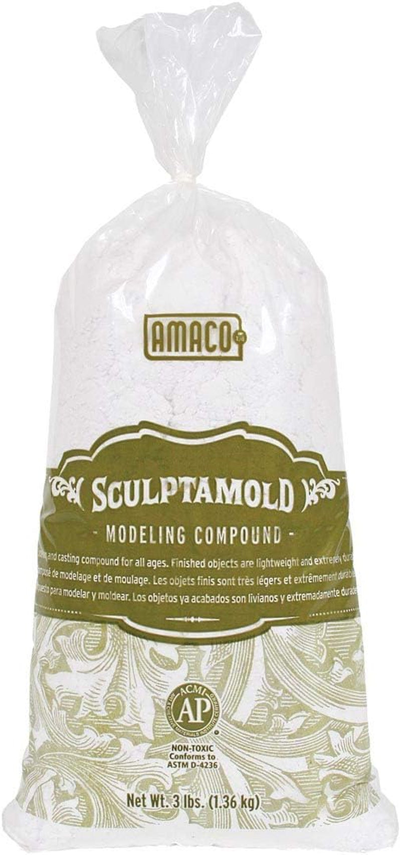 AMO41821 SCULPTAMLD Modeling CMPOUND 3LB, 3 Lbs, Multicolor